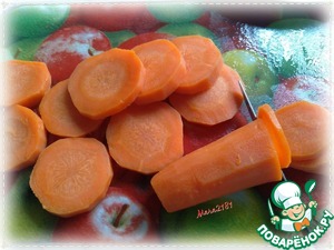 Запечённый стейк трески с морковью