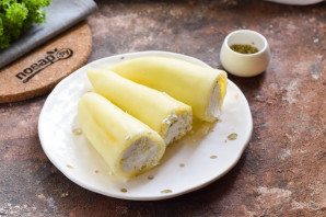 Фаршированный перец в беконе