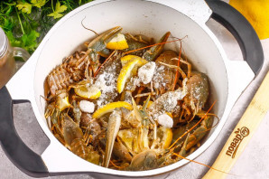 Раки с лимоном Раки с лимоном