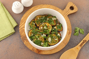 Постная закуска из баклажанов