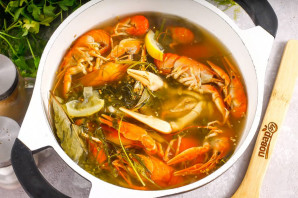 Раки с лимоном Раки с лимоном