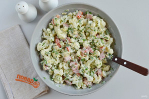 Салат с цветной капустой и сыром Салат с цветной капустой и сыром