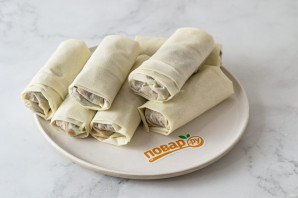 Спринг роллы из теста фило Спринг роллы из теста фило