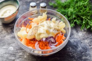 "Коул слоу" с ананасом "Коул слоу" с ананасом