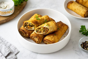 Спринг роллы из теста фило Спринг роллы из теста фило