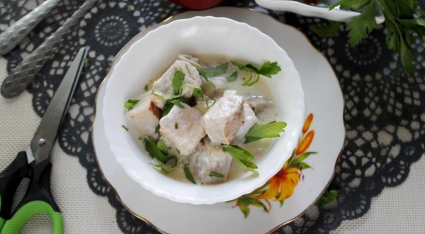 Свинина в сметанном соусе, пошаговый рецепт с фото