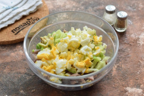 Салат с авокадо и языком Салат с авокадо и языком