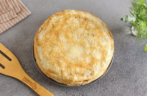 Несладкий блинный торт Несладкий блинный торт