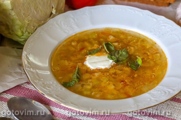 Щи с кабачками