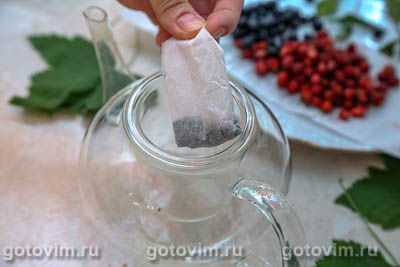 Ягодный чай с земляникой и черникой Ягодный чай с земляникой и черникой