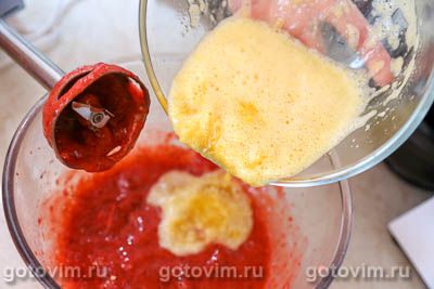 Клубника, протертая с сахаром с апельсинами (без варки) Клубника, протертая с сахаром с апельсинами (без варки)