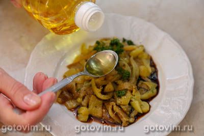 Брускетта с запеченным перцем и творожным сыром