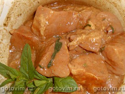 Шашлык из говядины в маринаде в смеси апельсина, лайма и грейпфрута Шашлык из говядины в маринаде в смеси апельсина, лайма и грейпфрута