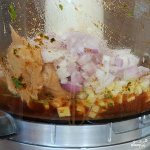 Закуска из курицы и свежих овощей Закуска из курицы и свежих овощей