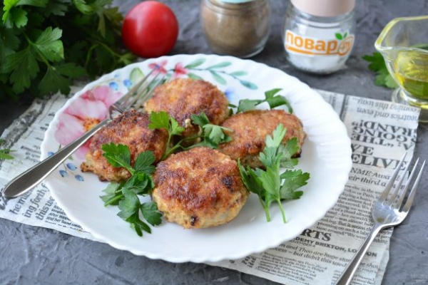 Котлеты из индейки с баклажанами Котлеты из индейки с баклажанами