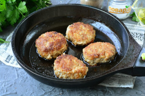 Котлеты из индейки с баклажанами Котлеты из индейки с баклажанами