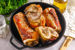 Запеченные мозговые косточки Запеченные мозговые косточки