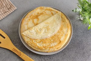 Несладкий блинный торт Несладкий блинный торт