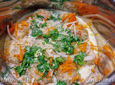 Тефтели в кефирной заливке Тефтели в кефирной заливке