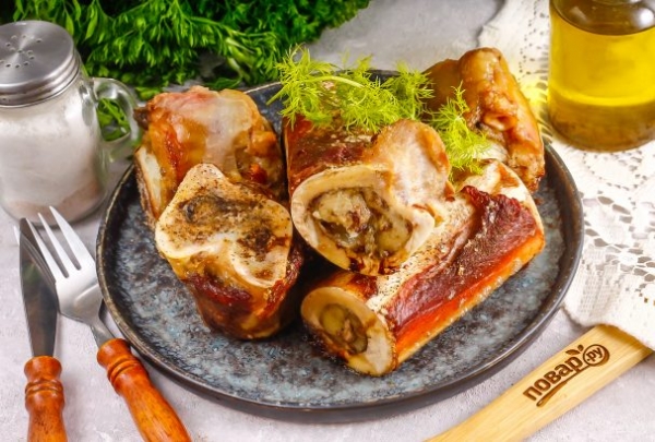 Запеченные мозговые косточки Запеченные мозговые косточки