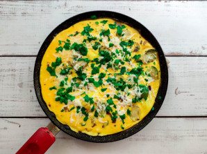 Омлет с брюссельской капустой