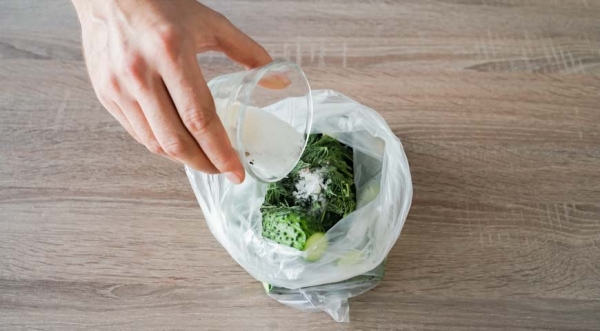 Малосольные огурцы в пакете, пошаговый рецепт с фото Малосольные огурцы в пакете, пошаговый рецепт с фото