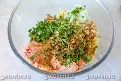 Мясные колеты из свинины с нутом Мясные колеты из свинины с нутом