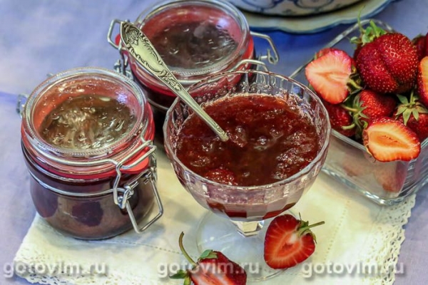 Варенье клубничное с желатином