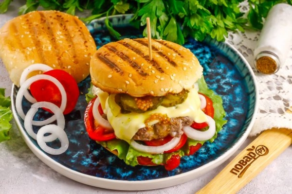 Бургеры на электрогриле Бургеры на электрогриле