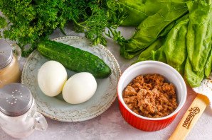 Низкокалорийный салат с тунцом Низкокалорийный салат с тунцом