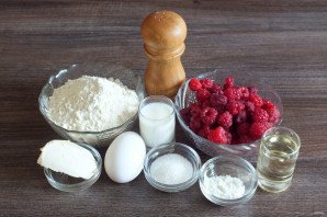 Пончики с малиной Пончики с малиной