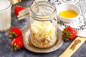 Ленивая овсянка с творогом