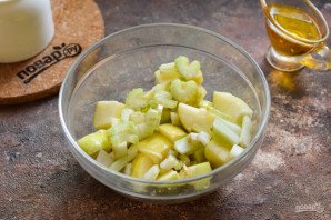 Салат "Гусарский" с сельдереем Салат "Гусарский" с сельдереем