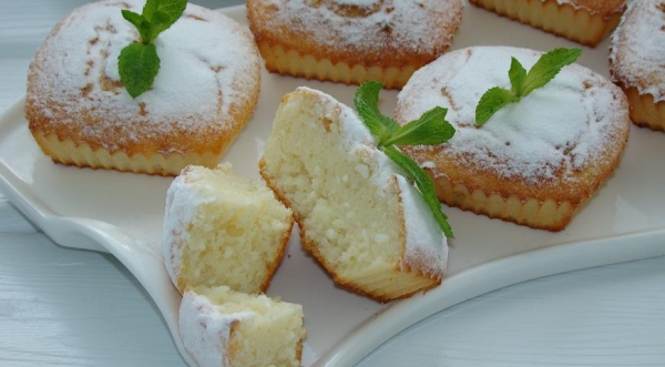 Творожные кексы с манкой, пошаговый рецепт с фото Творожные кексы с манкой, пошаговый рецепт с фото