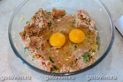 Мясные колеты из свинины с нутом Мясные колеты из свинины с нутом