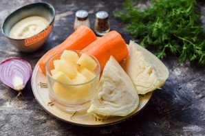 "Коул слоу" с ананасом "Коул слоу" с ананасом