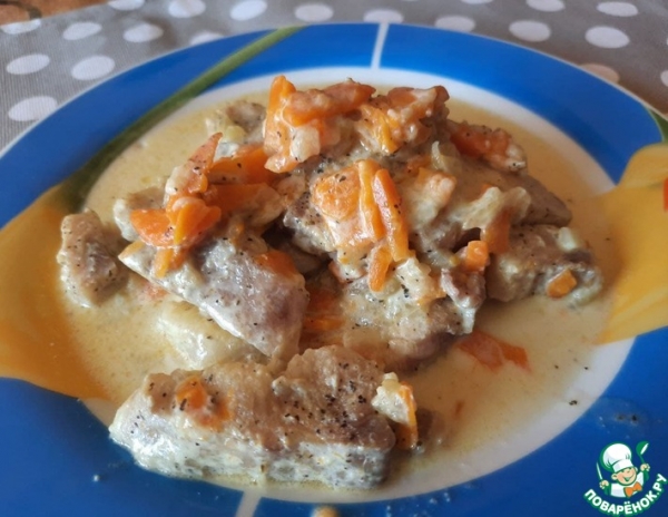 Пангасиус в сливочном соусе