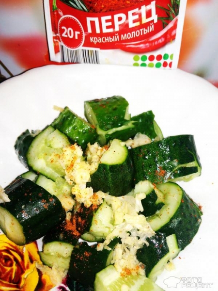 Рецепт: Битые огурцы - Быстро маринованные огурчики Рецепт: Битые огурцы - Быстро маринованные огурчики