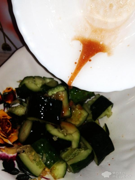 Рецепт: Битые огурцы - Быстро маринованные огурчики Рецепт: Битые огурцы - Быстро маринованные огурчики