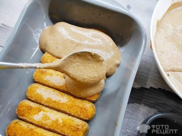 Рецепт: Десерт "Тирамису" - С шоколадным маскарпоне, без алкоголя! Рецепт: Десерт "Тирамису" - С шоколадным маскарпоне, без алкоголя!