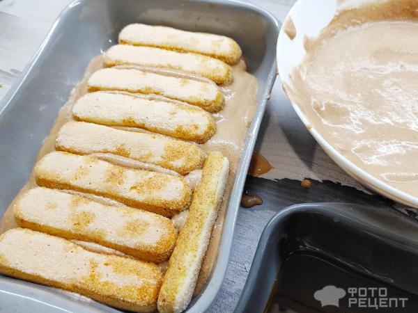 Рецепт: Десерт "Тирамису" - С шоколадным маскарпоне, без алкоголя! Рецепт: Десерт "Тирамису" - С шоколадным маскарпоне, без алкоголя!