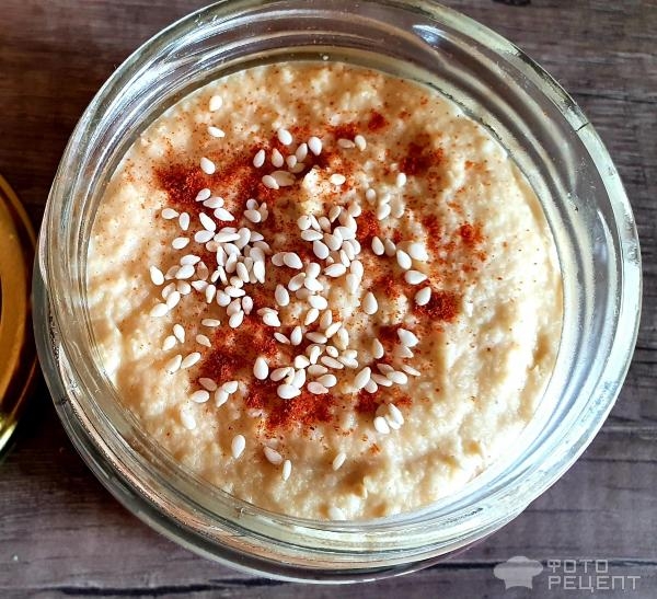 Рецепт: Хумус - с кунжутом - полезно и сытно