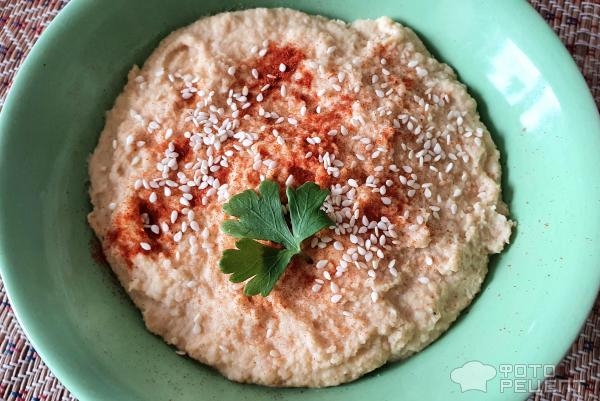 Рецепт: Хумус - с кунжутом - полезно и сытно