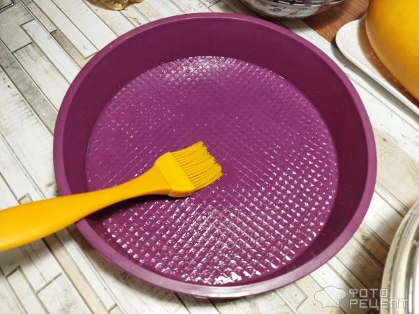 Рецепт: Ягодный манник - с вишней на сметане Рецепт: Ягодный манник - с вишней на сметане