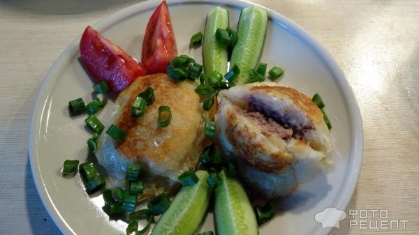 Рецепт: Колдуны белорусские - с фаршем