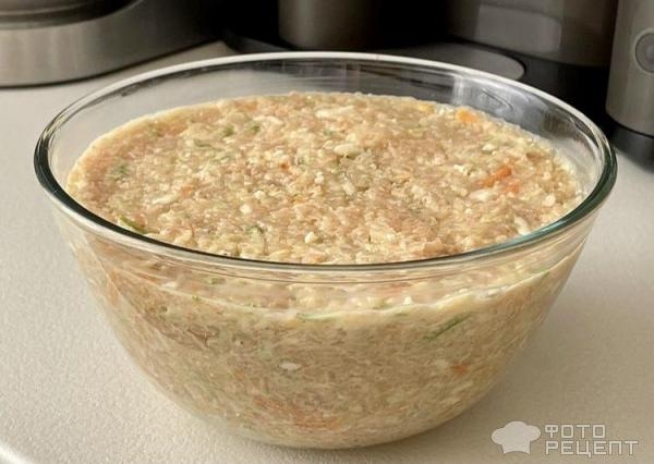 Рецепт: Котлеты из куриного филе на сковородке - с кабачком Рецепт: Котлеты из куриного филе на сковородке - с кабачком