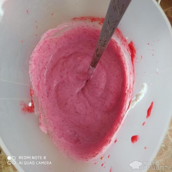 Рецепт: Малиновое суфле - Летний десерт, с творогом Рецепт: Малиновое суфле - Летний десерт, с творогом