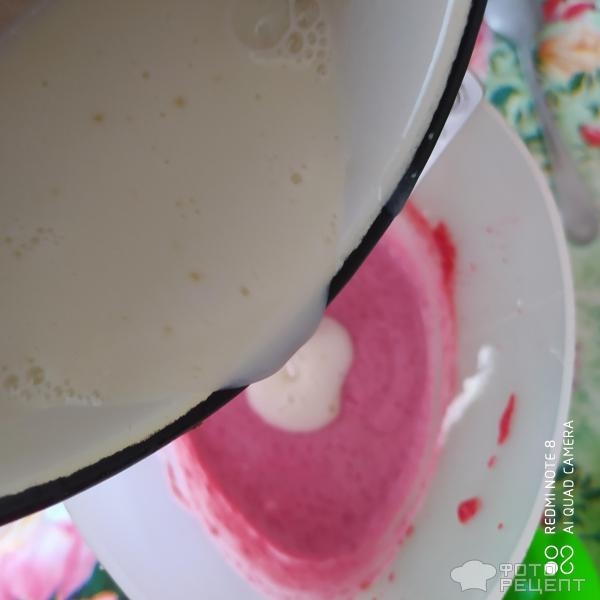 Рецепт: Малиновое суфле - Летний десерт, с творогом Рецепт: Малиновое суфле - Летний десерт, с творогом