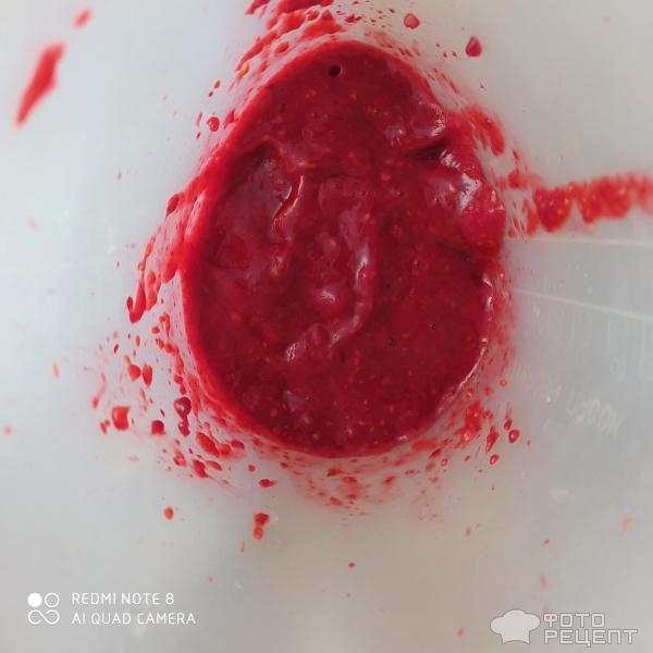 Рецепт: Малиновое суфле - Летний десерт, с творогом Рецепт: Малиновое суфле - Летний десерт, с творогом