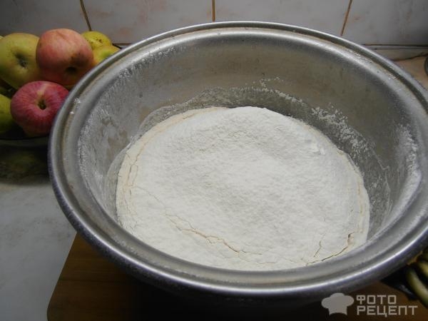 Рецепт: Панкейки на кефире - с яблоками